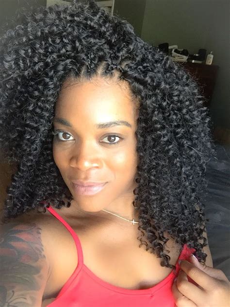 Section off the hair in. Crochet Braids (Freetress Water Wave) | African braids ...