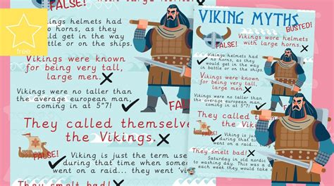 Vikings Myths Poster Viking Myths Teachers Pet Vikings