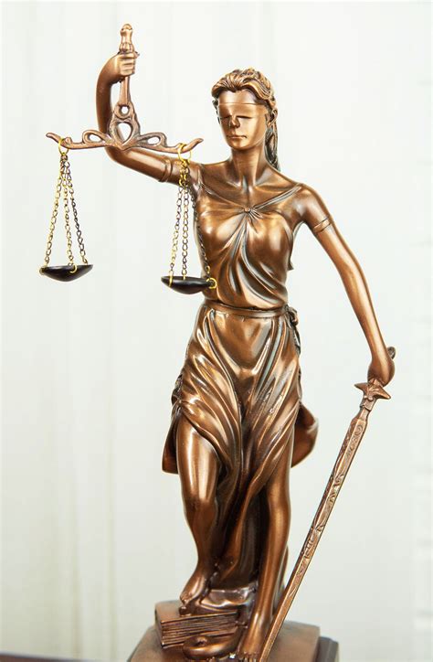 Greek Lady Goddess Of Justice La Justica With Sword And Scales Statue