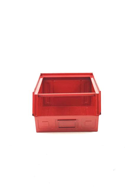 Stackable Storage Retro Boxes Bevelled Large Red Staqbox