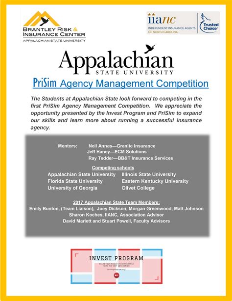 State national car insurance reviews give the company an a for financial strength by am best. Appalachian business students to compete in national insurance simulation | Walker College of ...