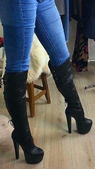 Kiss My Boots 👄👄 Sexy High Heel Boots Leather High Heel Boots