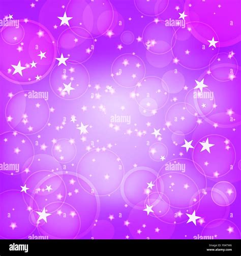 Shining Purple Background With Stars Stock Vector Image And Art Alamy