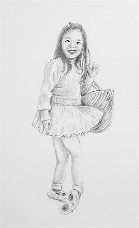 Little Girl Drawing By Hae Kim