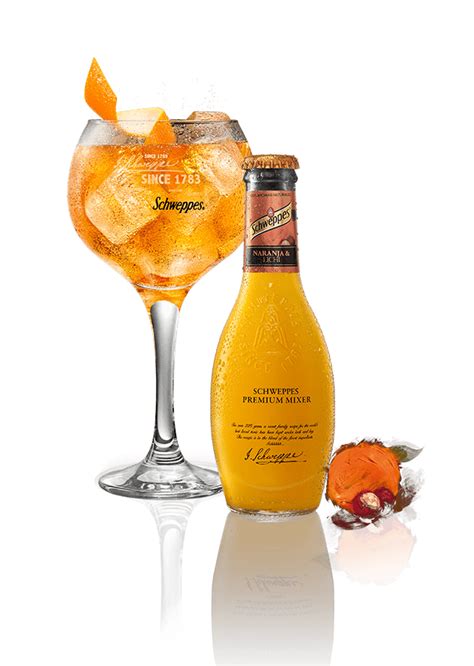 Schweppes Naranja Premium mixer para vodka Premium