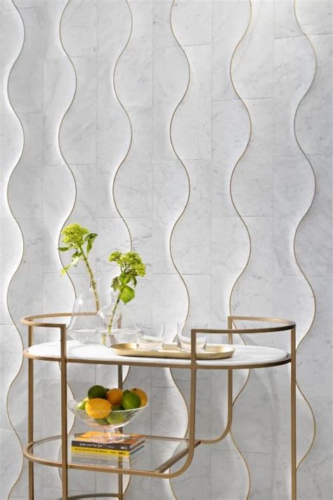 Artistic Tile Alison Rose Zephyr Field Dimensional 8 X 16 Marble