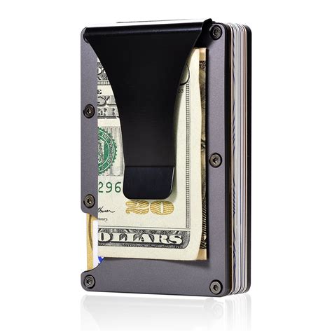 It will have a variety of credit card slots available from a few to many. Carbon Fiber Aluminum Mens Wallet Money Clip Wallets for Men RFID Blocking Minimalist Wallet ...