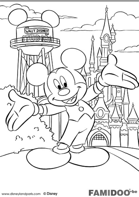 Coloriage La Maison De Mickey  AZ Coloriage