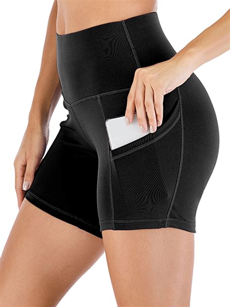 dodoing high waist workout butt lifting yoga shorts for women tummy control running athletic non