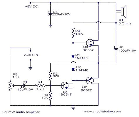 If it does not work : 250mW audio amplifier