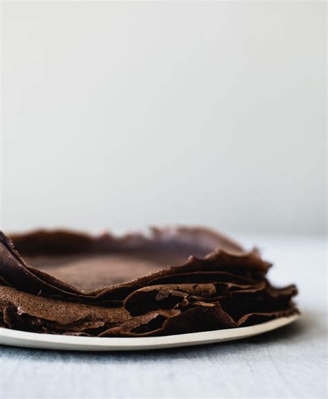 Gluten Free Chocolate Crepe Cake With Cocoa Hazelnut Cream