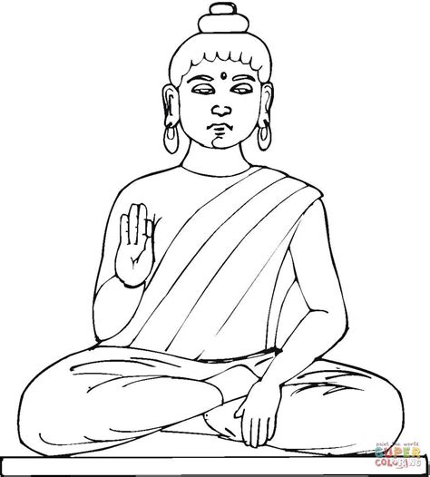 Coloring Pages Of Buddha - Coloring Home