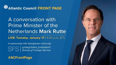 a conversation with the prime minister of the netherlands mark rutte youtube