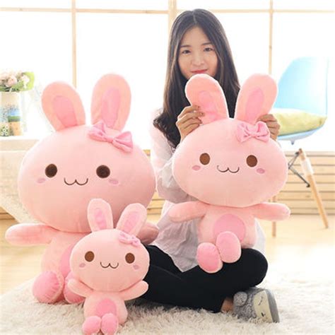 Pink Bunny Stuffed Animal Soft Toys For Girls Ts