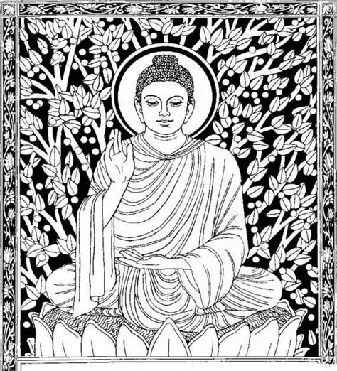 Coloring Page Hindu Mythology Buddha Gods And Goddesses 1
