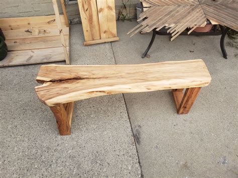 I Made This Live Edge Willow Bench In One Day Its Not Prefect But I
