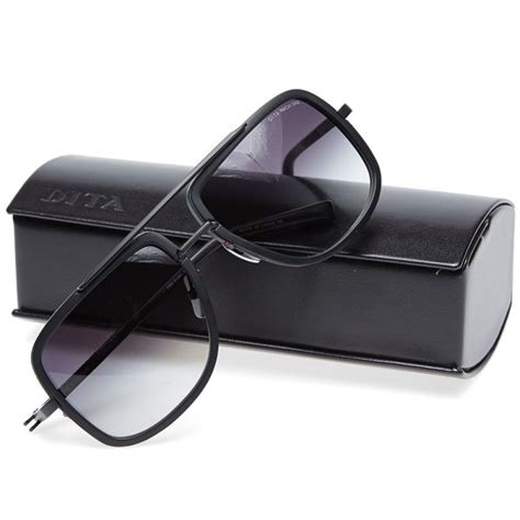 Dita Mach One Sunglasses Matte Black And Grey End Uk