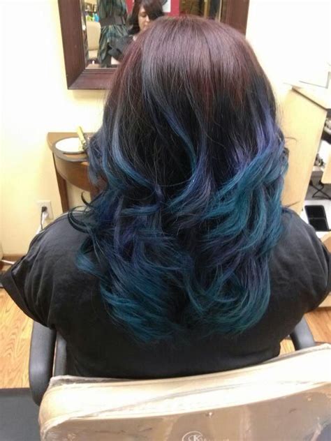 Blue Ombre by Kelsey Nigh! | Brunette hair color, Blonde ...