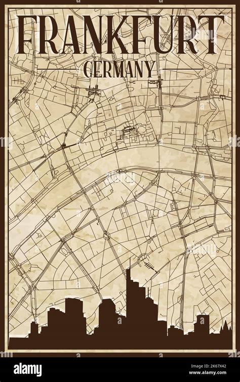 Old Map Of Frankfurt Stock Vector Images Alamy