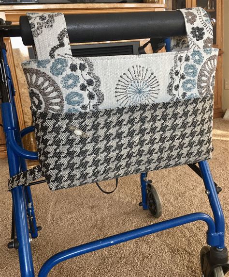 Home made luxe provides detailed written. Elegant walker bag Rollator gift for grandma nursing home ...