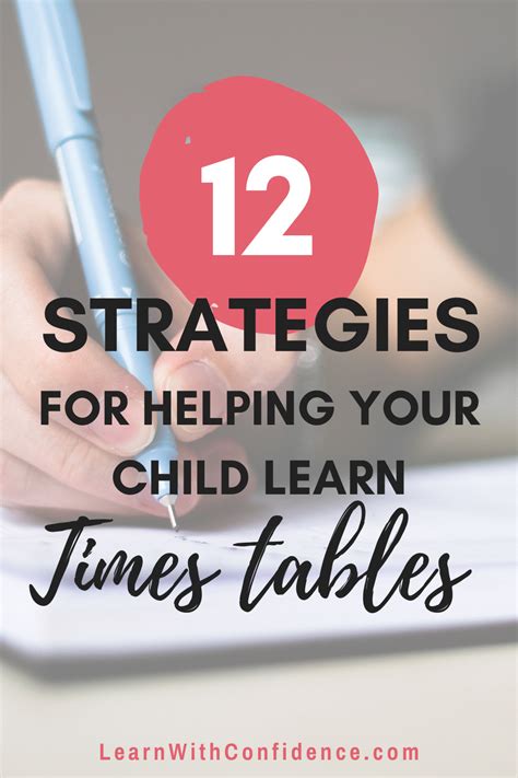 12 Strategies For Helping Your Child Learn Their Times Tables Off By