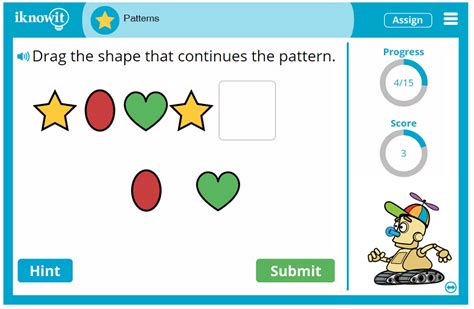 Interactive Math Lesson Patterns