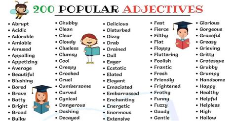 50 Useful Appearance Adjectives To Describe People In English Esl