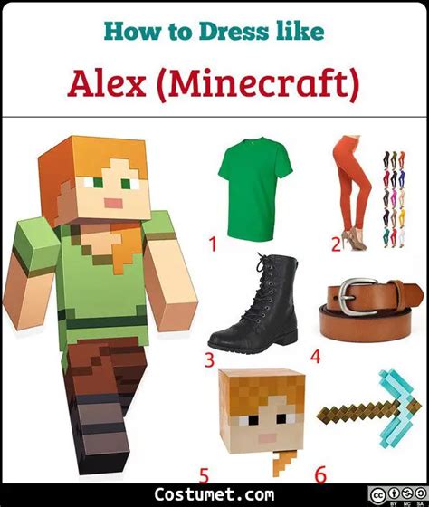 Diy Alex Minecraft Costume Do It Yourself