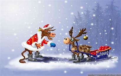 Funny Christmas Wallpapers Winter Crazy Santa Wicked