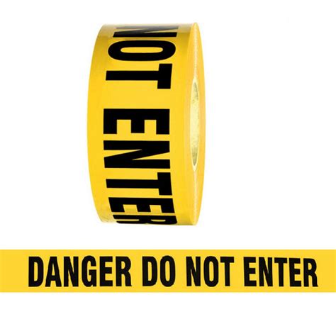 Barricade Tape Caution Do Not Enter Yellow 3 X 1000 Ft Non