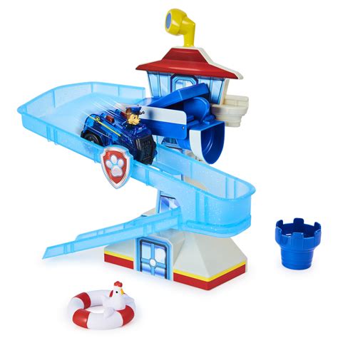 Paw Patrol Adventure Bay Bath Playset With Light Up Chase Vehicle
