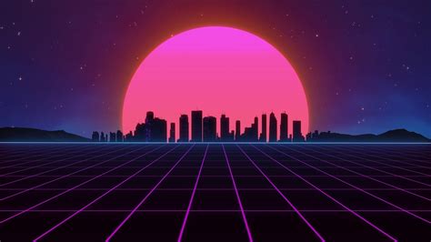 Outrun Grid Animation Loop Creative Commons Youtube