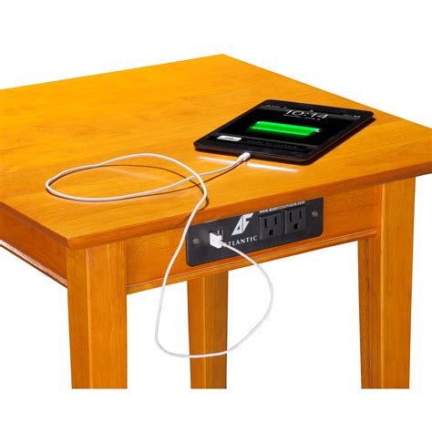 The usb charging tabletop station by balt charges up to 8 mobile devices at the same time. Charlton Home Oliver End Table with Charging Station ...
