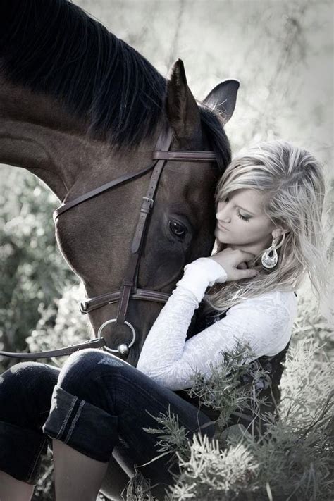 Bond Between Girl And Horse Enjoy Lovely Horse Photography Collection