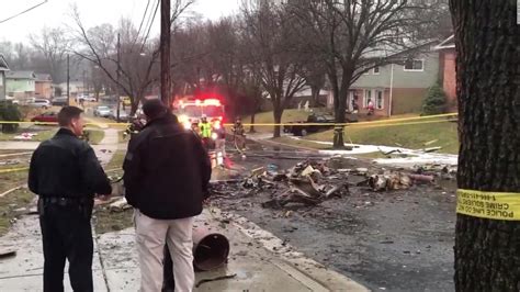 Maryland Plane Crash1 Person Dead After Small Plane Crashes Into Homes