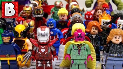 every lego marvel superhero minifigure ever made youtube