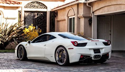Check out autocar india for a range of best new car prices, models, specs and images that will help you choose. White Ferrari 458 Italia on Matte Black ADV.1 Wheels - GTspirit