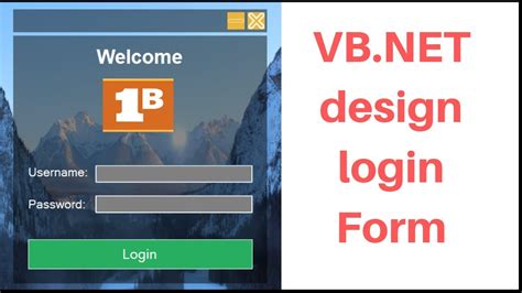 Vbnet How To Design Login Form In Visual Basicnet