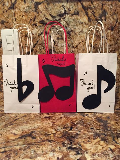 Music Notes Party Bags Music Note Party Party Bags Birthday Bag