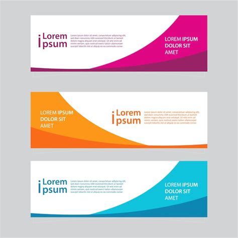 Premium Vector Banner Abstract Design Templates For Simple Ads Are