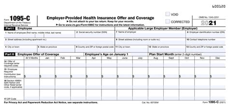Guide to prepare irs aca form 1095-c