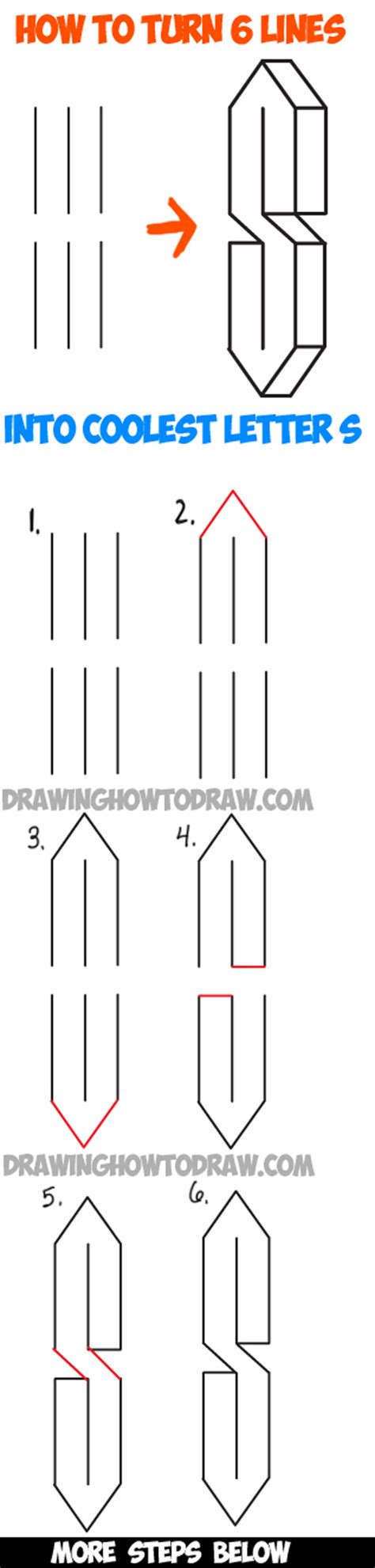 The following example shows how to draw a line on the canvas. Learn How to Turn 6 Lines into The Coolest Letter S - Easy Step by Step Drawing Tutorial for ...