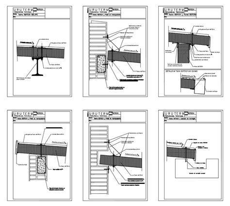 【CAD Details】Exteriors Panels CAD details dwg files - CAD Files, DWG files, Plans and Details