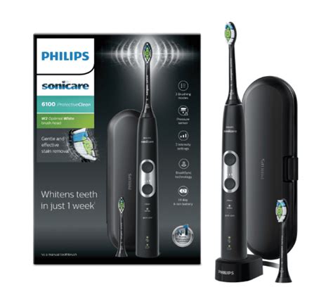 Philips Sonicare Protectiveclean 6100 Sonic Electric Toothbrush Black
