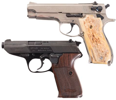 Two Semi Automatic Pistols A Smith And Wesson Model 39 2 Pistol