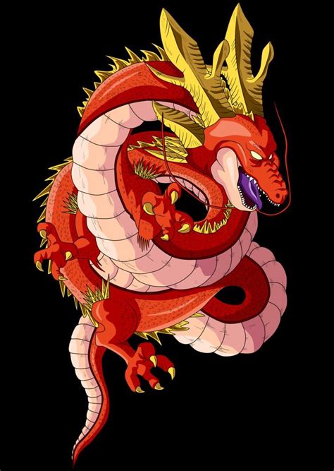 Our database contains over 16 million of free png images. Shenlong Rojo | Dragones, Dragon ball z, Dragon ball gt
