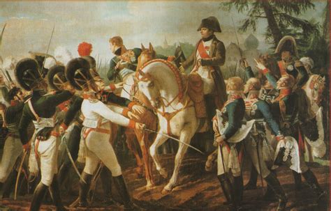 Napoleon Spreekt Bavariaanse En Wurtembergse Troepen Toe Te Abensberg Napoléon Bonaparte