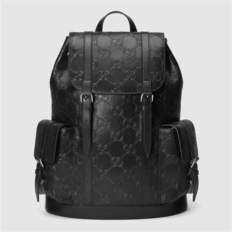 Free delivery and returns on ebay plus items for plus members. Gucci GG Unisex GG Embossed Backpack Black GG Embossed ...