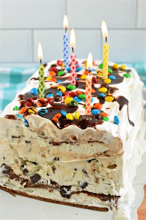 This melted ice cream cake is so easy to make with melty ice cream and a boxed cake mix! Easy Homemade Ice Cream Cake Recipe - Shugary Sweets