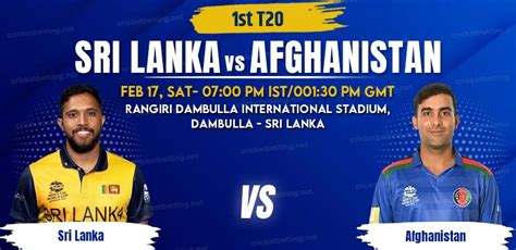 Sri Lanka Vs Afghanistan 1st T20 Match Prediction And Tips 2024